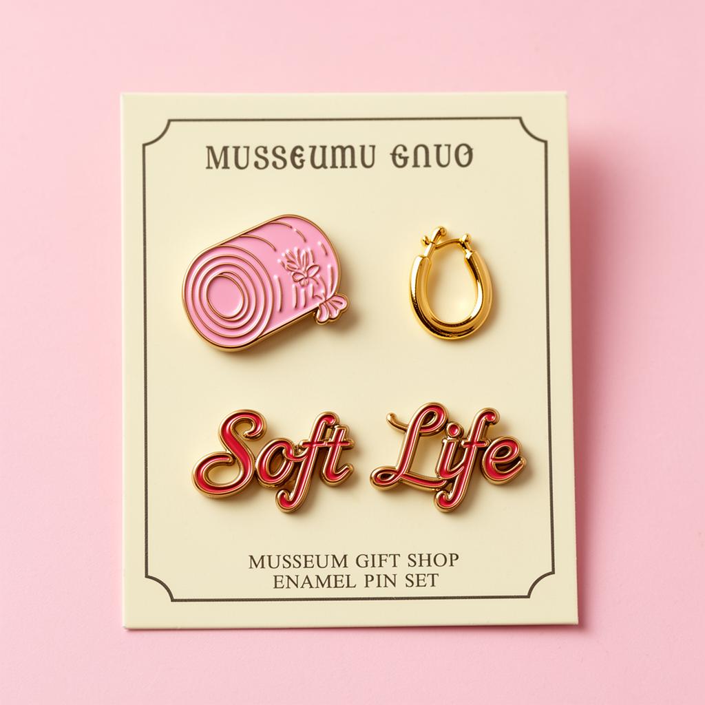 Soft Life Enamel Pin Set