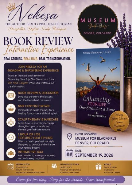 Nekesa: Book Review Interactive Experience flyer