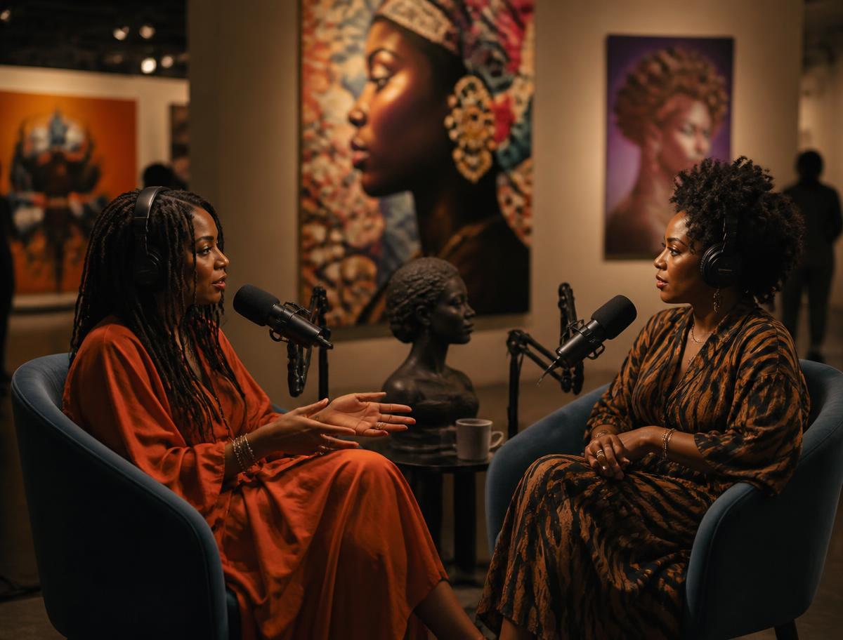 Podcast recordings at Museum for Black Girls